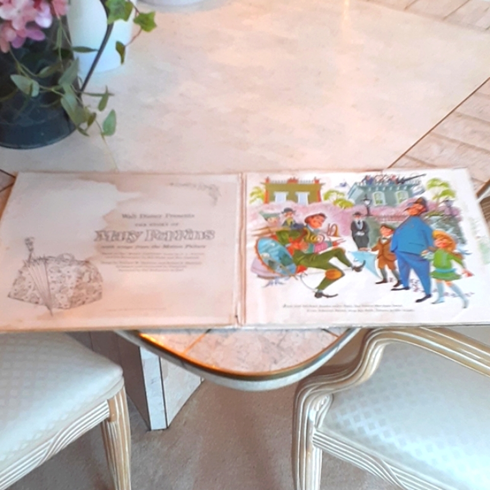Vintage Walt Disney 1964 Mary Poppins storybook /33 1/2 vinyl record - Picture 3 of 16
